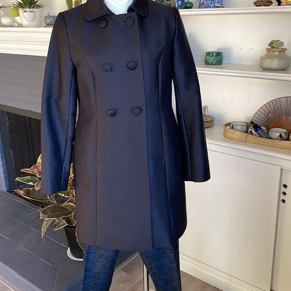 H&M Jackets & Blazers - H&M black satin coat